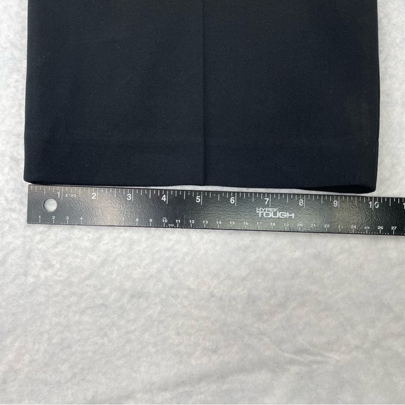 Lane Bryant Pants Womens 16 Black Flat Front High‎ Rise Straight Leg Pockets - Picture 9 of 11